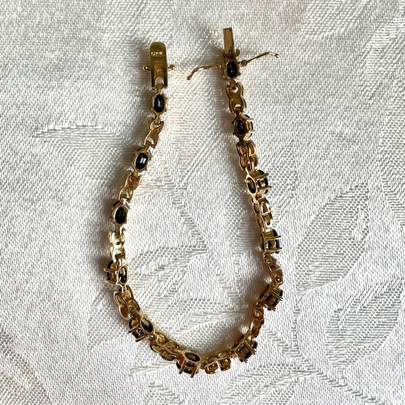 Onyx Gold Vermeil Bracelet & Earring Set - Picture 6 of 12